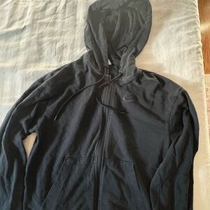 Nike Womens's Black Zip-Up Hoodie